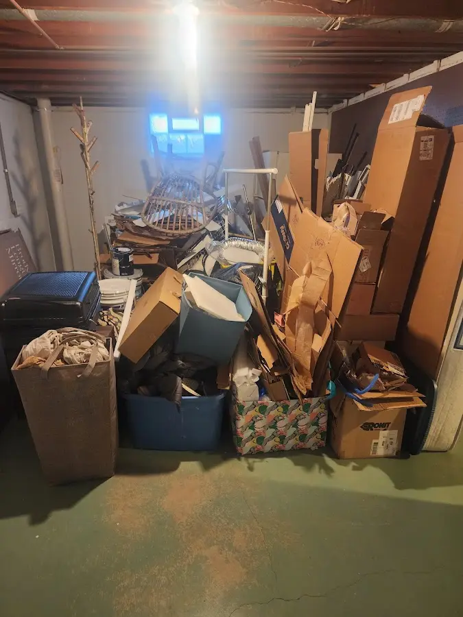 Roll-off dumpster container at job site for Roll Off Dumpster Rental in Springfield